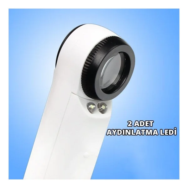 Powermaster MG6B-1B Ledli El Büyüteç 40x - Görsel 3
