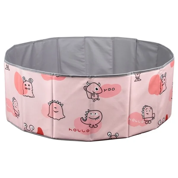 Baby Marine Katlanabilir Top Havuzu + 150 Adet 4 Renk Top - Pembe - Görsel 2