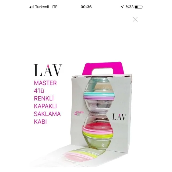 Lav Master 4'lü 250 ml Cam Saklama Kabı - Görsel 2