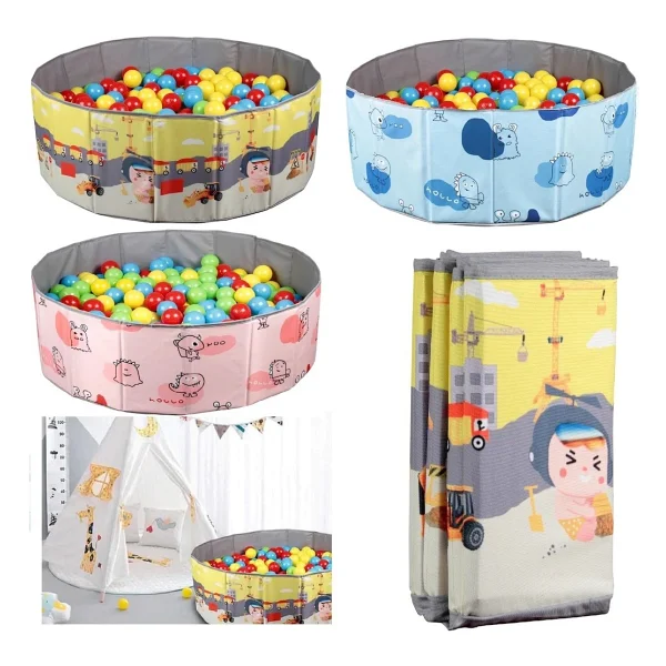 Baby Marine Katlanabilir Top Havuzu + 150 Adet 4 Renk Top - Pembe - Görsel 4