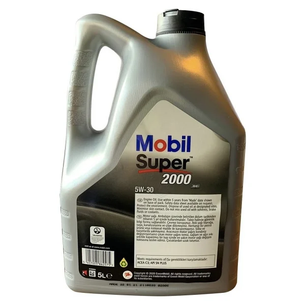 Mobil Süper 2000 XE 5W-30 5 lt Motor Yağı - 2022 - Görsel 2