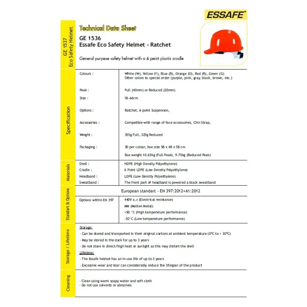 Essafe Vidalı Baret Beyaz - Görsel 4