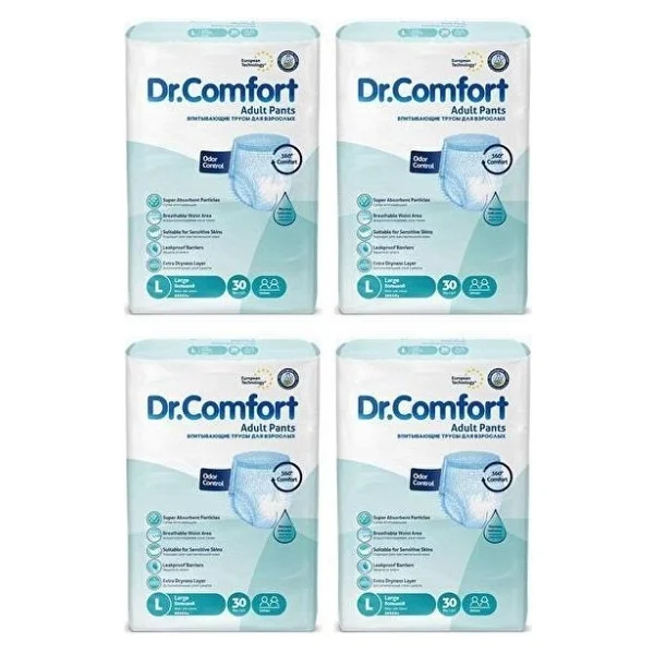 Dr.Comfort Emici Külot Büyük Boy L 30'lu 4 Adet Hasta Bezi - Görsel 2