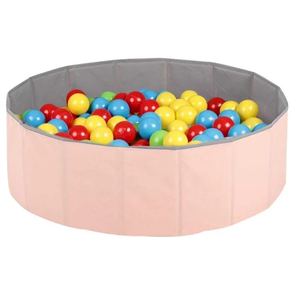 Baby Marine Katlanabilir Top Havuzu + 150 Adet 4 Renk Top - Pembe - Görsel 7
