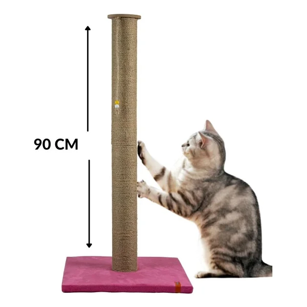 Pugalo 65 cm Catnipli Büyük Kedi Tırmalama Tahtası - Görsel 3