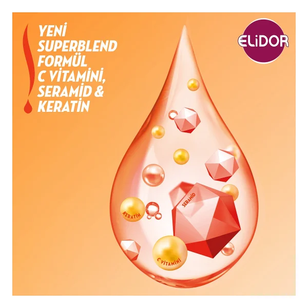 Elidor Superblend Anında Onarıcı Bakım 325 ml Şampuan - Görsel 4