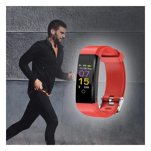 PoloSmart PSSW10 Akıllı Bileklik Kırmızı - Görsel 4