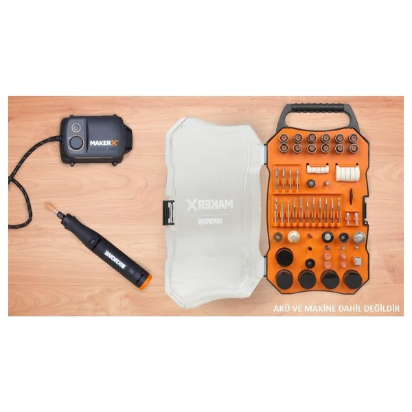 Worx WA7208 Universal 201 Parça Gravür Aksesuar Seti - Görsel 6
