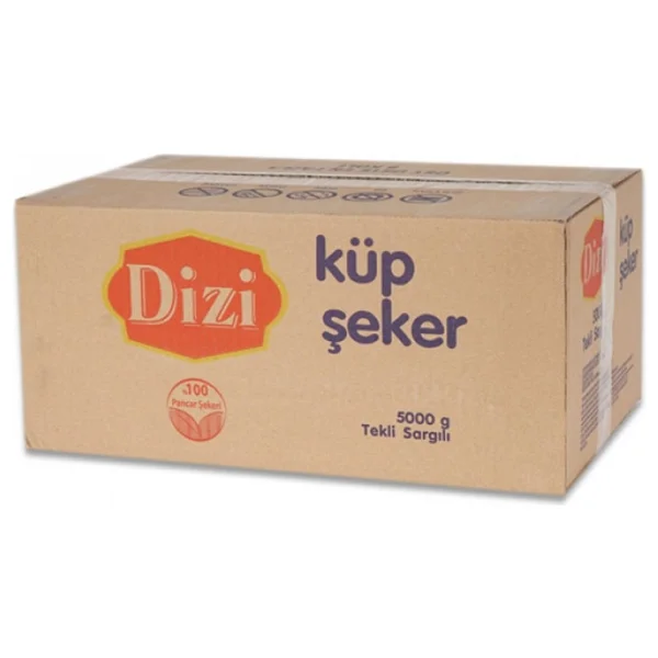DİZİ Tek Sargılı Küp Şeker 5 Kg. Kağıt Sargılı Ofis Şekeri - Görsel 2
