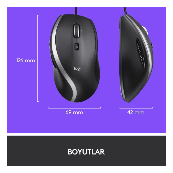 Logitech M500s 910-005784 Optik Kablolu Mouse - Görsel 8