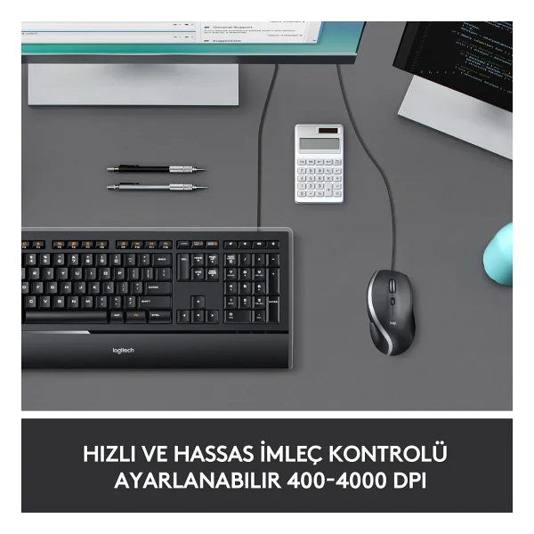 Logitech M500s 910-005784 Optik Kablolu Mouse - Görsel 5