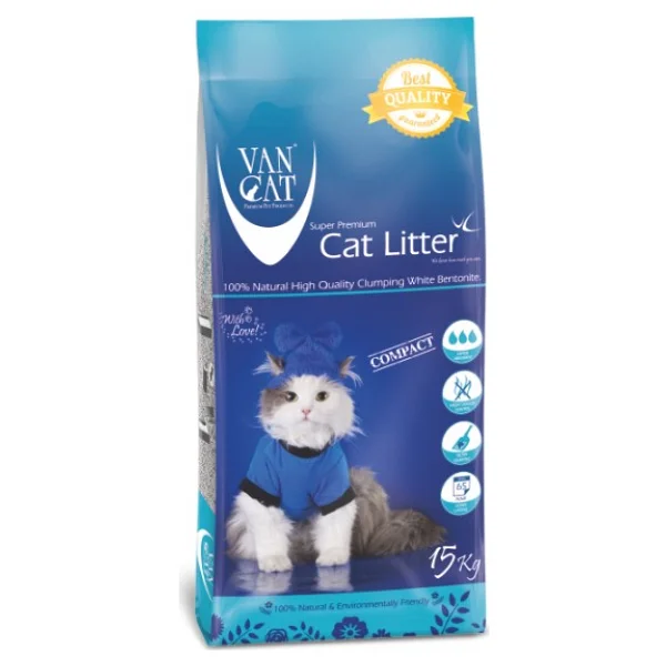 Vancat Aktif Karbon Granüllü 10 lt Bentonit Kedi Kumu - Görsel 3