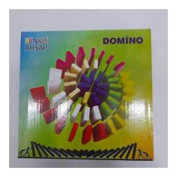 Soylu Ahşap Renkli Ahşap Domino - Kırmızı - Görsel 2