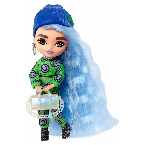 Barbie Extra Mini Bebek Mavi Saçlı HGP65 - Görsel 3