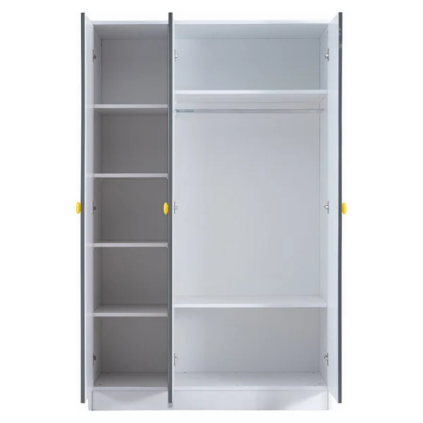 Setay Metris Ranza 2 Kapaklı Dolap Çalışma Masası, 3 Kapaklı Dolap + 1 Adet Comfort Yatak - 90 x 190 cm - Antrasit - Görsel 3