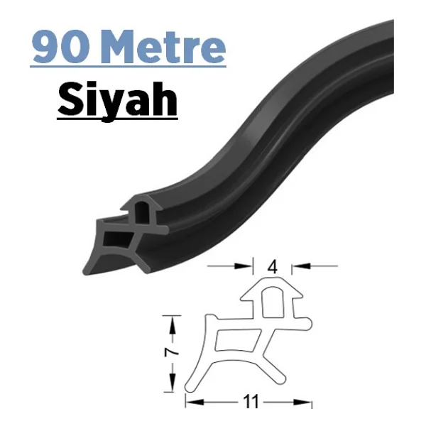 Contacall Pen Markalarının Kapı Pencere Contası Pvc Fitili 50 Metre Siyah Tüm Standart Pvc Pimapen, Fıratpen, Egepen, Winsa Gibi Markalara Uygun - Görsel 7