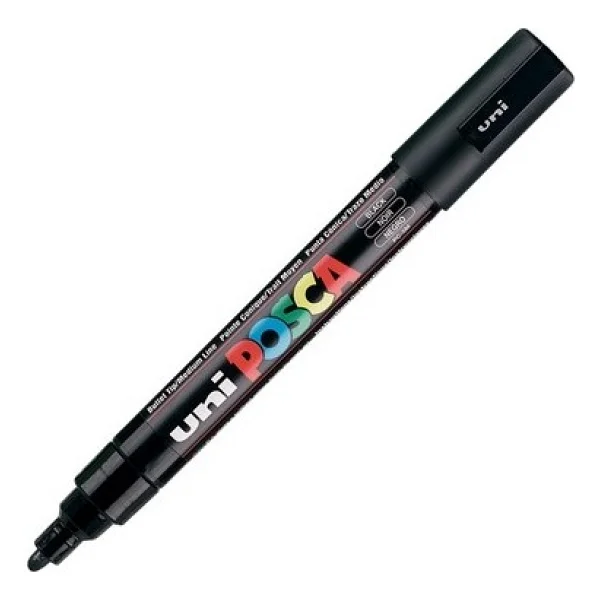 Uni-Ball Posca PC-1M 0.7 mm Siyah Marker Kalem - Görsel 3