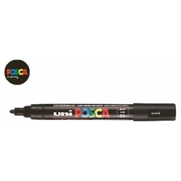 Uni-Ball Posca PC-1M 0.7 mm Siyah Marker Kalem - Görsel 2