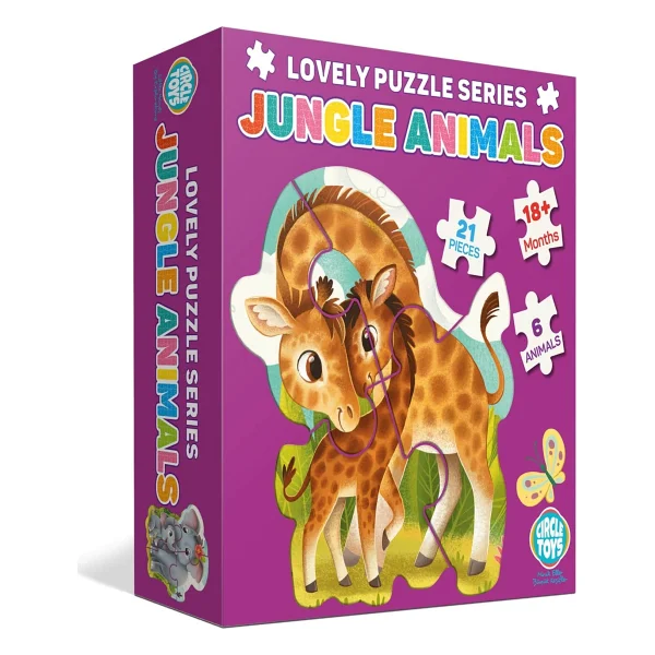 Circle Toys Lovely Puzzle Jungle Animals - Görsel 6