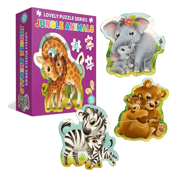 Circle Toys Lovely Puzzle Jungle Animals - Görsel 2