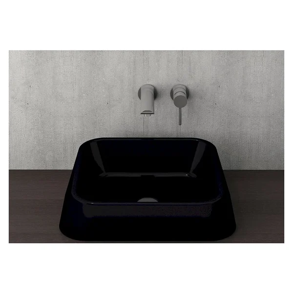 Bocchi Firenze 1005-005-0125 Parlak Siyah Çanak Lavabo - Görsel 2