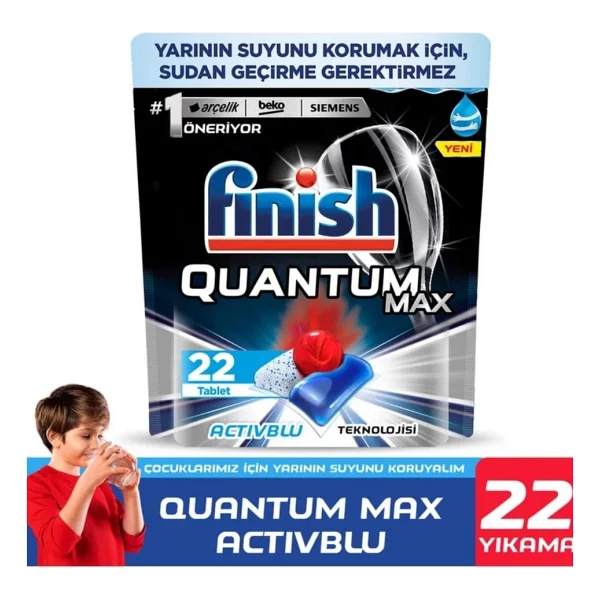 Finish Quantum Max Bulaşık Makinesi Tableti 22'li - Görsel 6