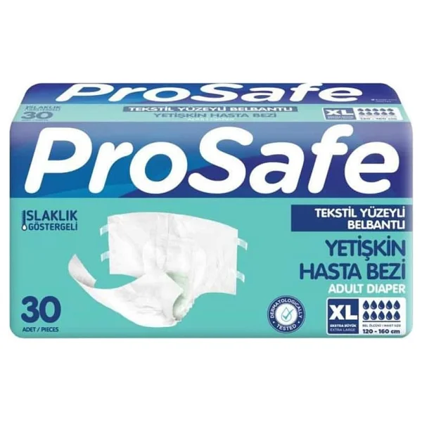 Prosafe Belbantlı Ekstra Büyük Boy XL 30'lu 2 Adet Hasta Bezi - Görsel 7