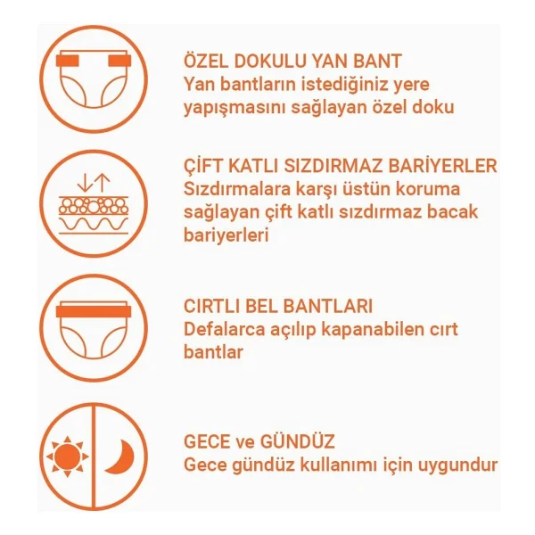 Lorina Belbantlı Büyük Boy L 30'lu 2 Adet Hasta Bezi - Görsel 5