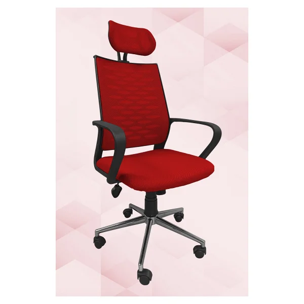 Obc Ofis Büro Concept Atlas Fileli Krom Yönetici Ofis Büro Bilgisayar Çalışma Koltuğu - Sandalyesi - Koyu Kahverengi - Görsel 8