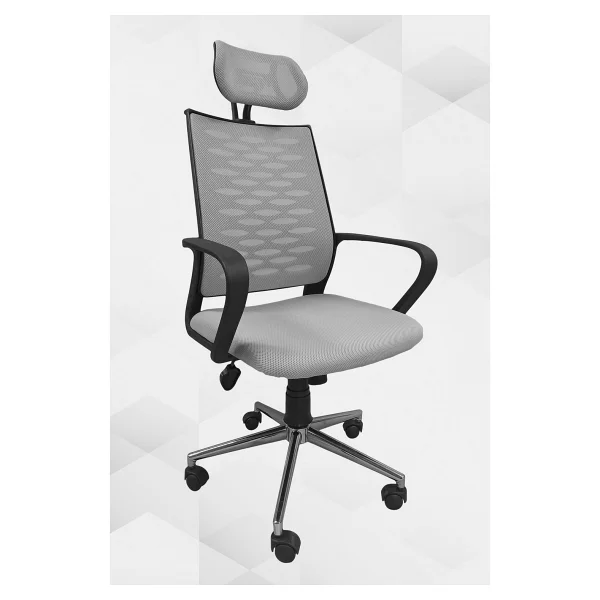 Obc Ofis Büro Concept Atlas Fileli Krom Yönetici Ofis Büro Bilgisayar Çalışma Koltuğu - Sandalyesi - Koyu Kahverengi - Görsel 6