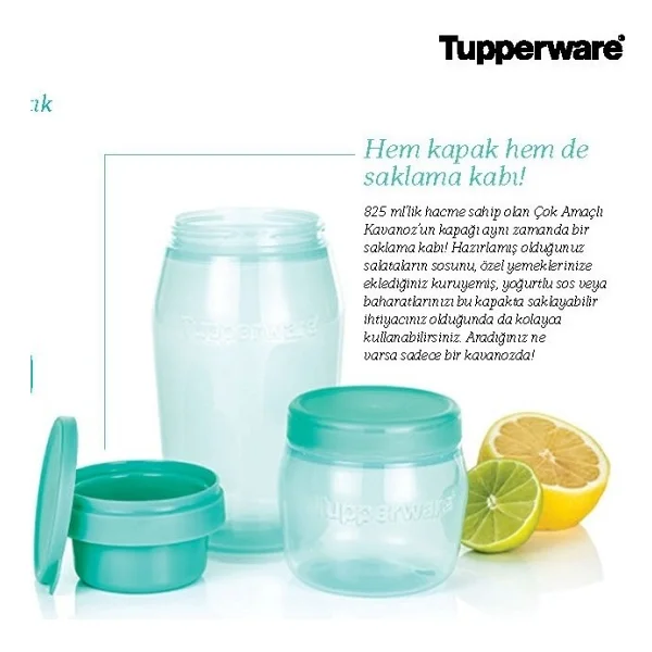 Tupperware Çok Amaçlı Kavanoz 825 ml ve 325 ml - Görsel 2