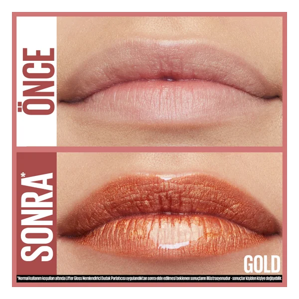 Maybelline New York Lifter Gloss Nemlendirici 019 Gold Dudak Parlatıcısı - Görsel 2