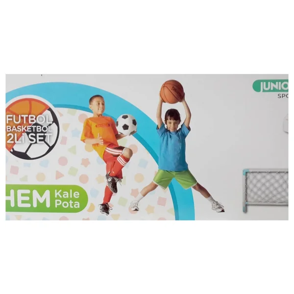 Toys Özka 2221 Futbol Kalesi Basket Potası Birarada / - Görsel 2