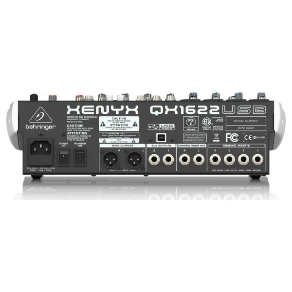 Behringer Xenyx QX1622USB 16 Kanal Mikser - Görsel 2