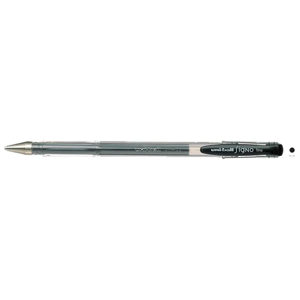Uni-Ball UM-100 Signo Fine 0.7 mm Siyah Jel Kalem - Görsel 7