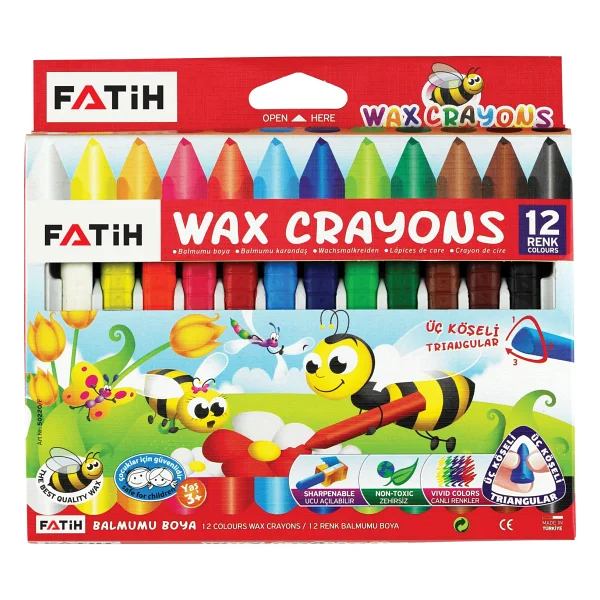 Fatih 12'li Üçgen Jumbo Mum Boya - Görsel 2