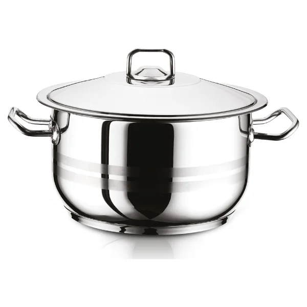 Arian Gastro 6.1 lt 24x14 cm Derin Çelik Tencere - Görsel 2