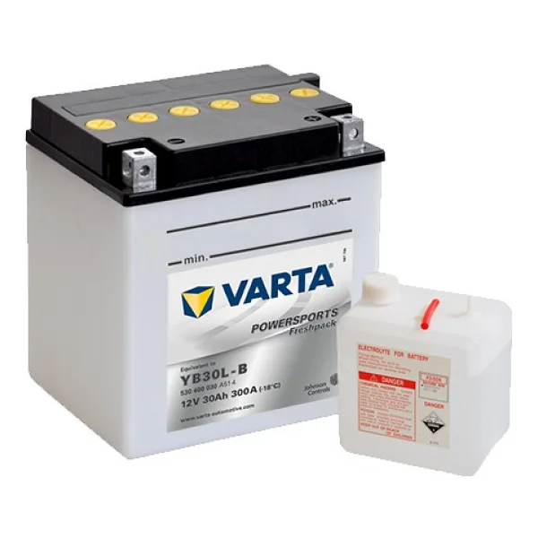 Varta Powersports Freshpack YB30L-B 12 V 30 Ah 300 CCA Motosiklet Aküsü - Görsel 2