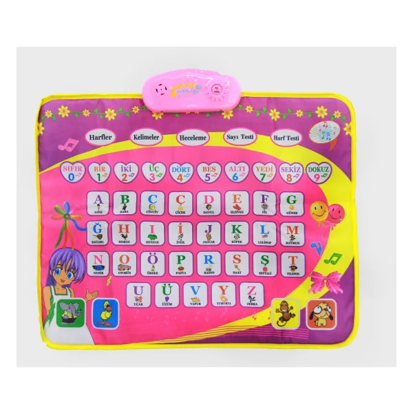 Eğitici Abc Halı Pembe - 48 x 60 cm - Görsel 5