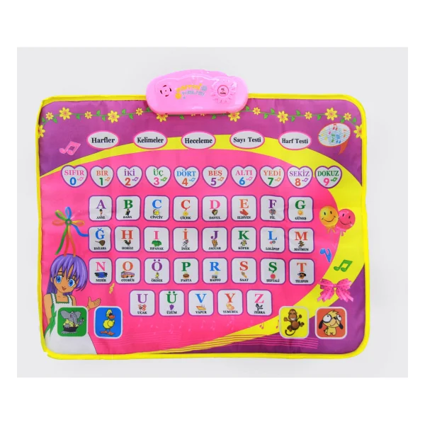 Eğitici Abc Halı Pembe - 48 x 60 cm - Görsel 3