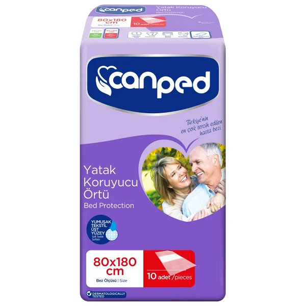 Canped Yatak Koruyucu Örtü Extra 80cm x 180cm 10'lu Emici Özellik ile Pratik Temizlik İmkanı - Görsel 2