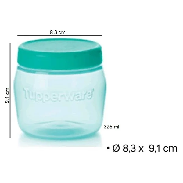 Tupperware Çok Amaçlı Kavanoz 325 ml Saklama Kabı Hsgl - Su Yeşili - Görsel 2