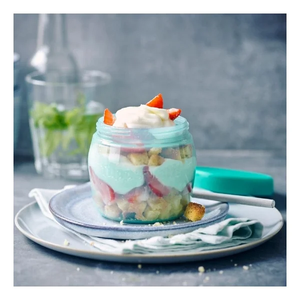 Tupperware Çok Amaçlı Kavanoz 325 ml Saklama Kabı Hsgl - Su Yeşili - Görsel 4