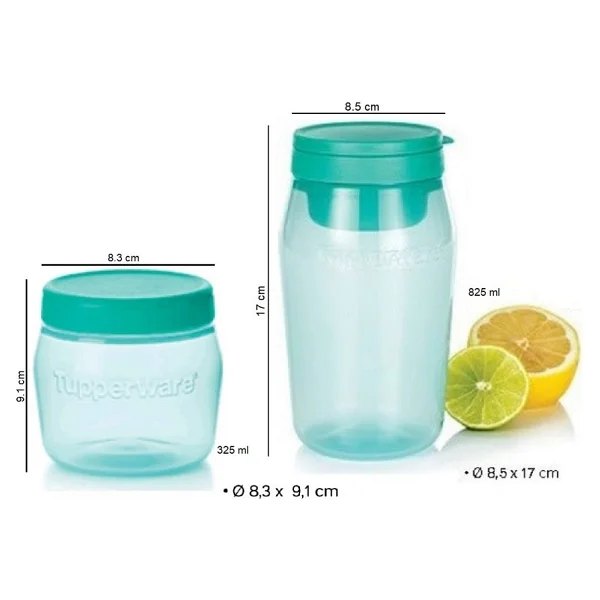 Tupperware Çok Amaçlı Kavanoz 2'li Saklama Kabı 825ml-325ml Hsgl - Görsel 2