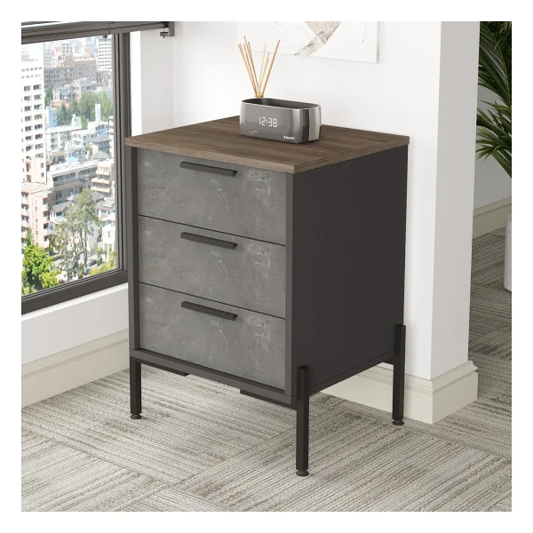 Yurudesign Vista C Ofis Keson Metal Ayaklı Kahve-Beton-Antrasit VS3-CGA - Görsel 6