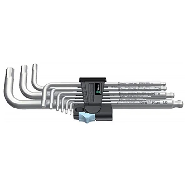 Wera 3950/9 05073544001 Hex-Plus 9 Parça Alyan Anahtar Seti - Görsel 4