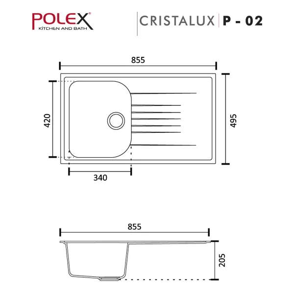 POLEX Cristalüx Granit Evye P02 - Görsel 3