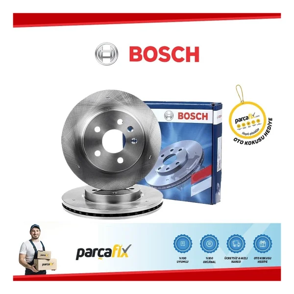 Toyota Corolla Ön Fren Diski 1.4 Dizel D4D [2007-2012] (BOSCH) - Görsel 2