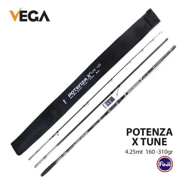 Vega Potenza X-Tune 4,25 mt 160-310 gr Atarlı 3 Parça Surf Olta Kamışı Olta Kamış - Görsel 6