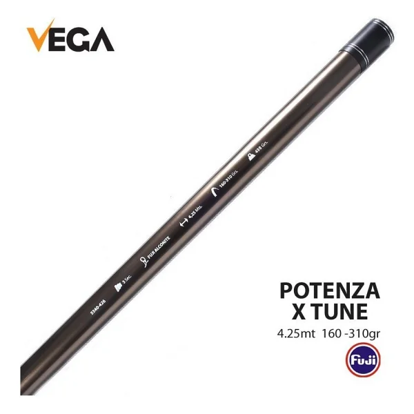 Vega Potenza X-Tune 4,25 mt 160-310 gr Atarlı 3 Parça Surf Olta Kamışı Olta Kamış - Görsel 4